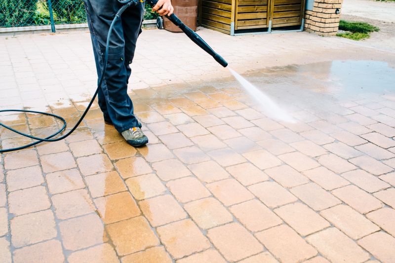Clean Brick Paver Surface