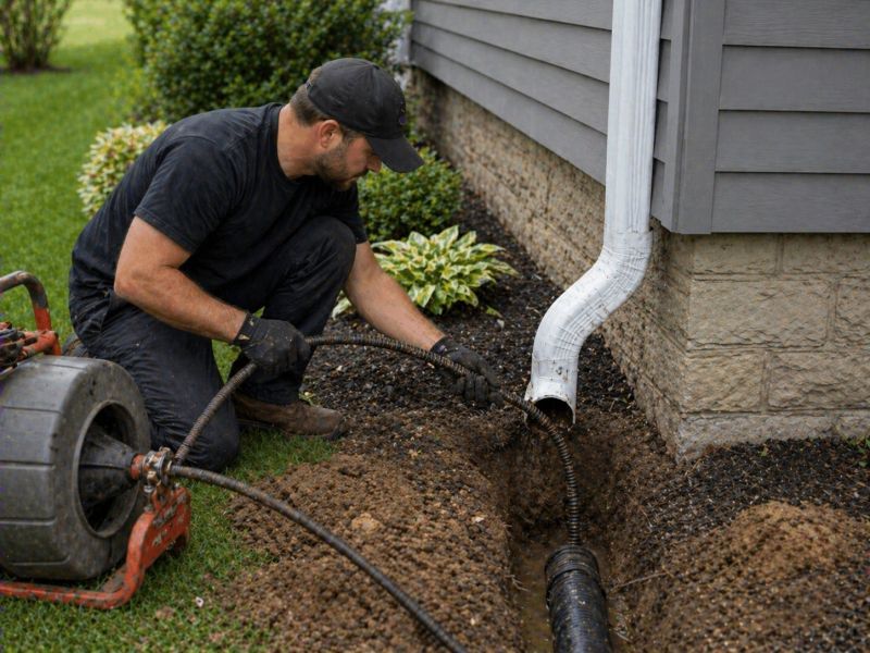 Downspout Blockage Removal in Boulder, CO