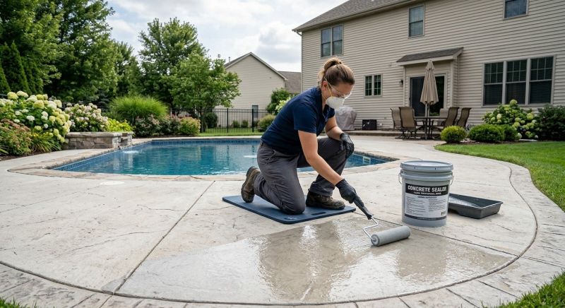 Porch Concrete Sealing in Tacoma, WA