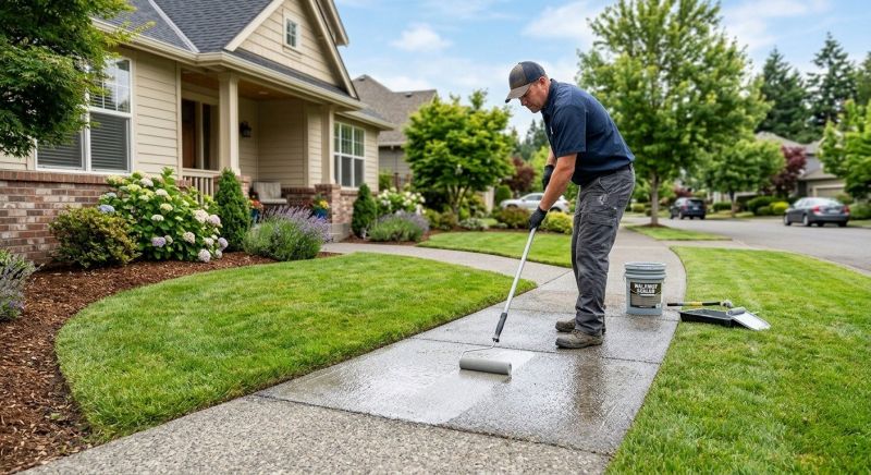 Concrete Walkway Sealing in Seattle, WA