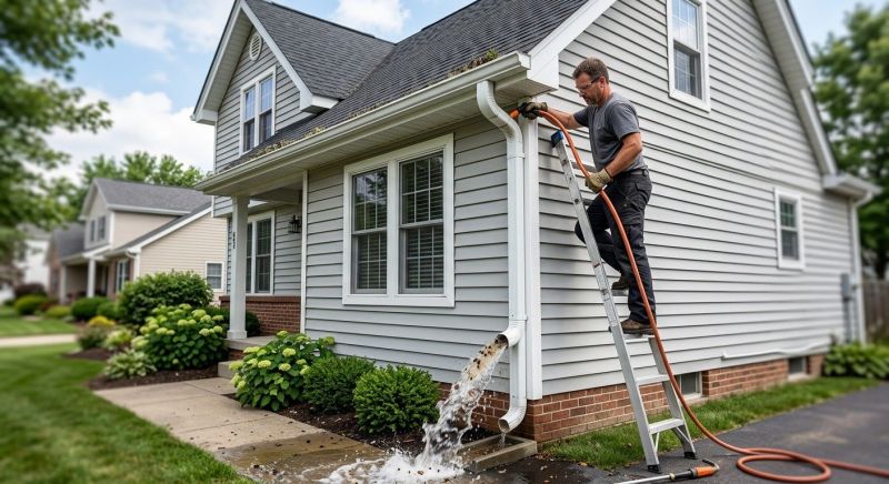 Downspout Snaking in Fredericksburg, VA